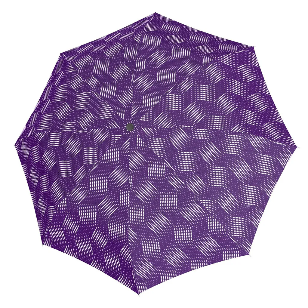 Doppler Fiber Magic Wave Lilac: Ombrello Tascabile Antivento Premium