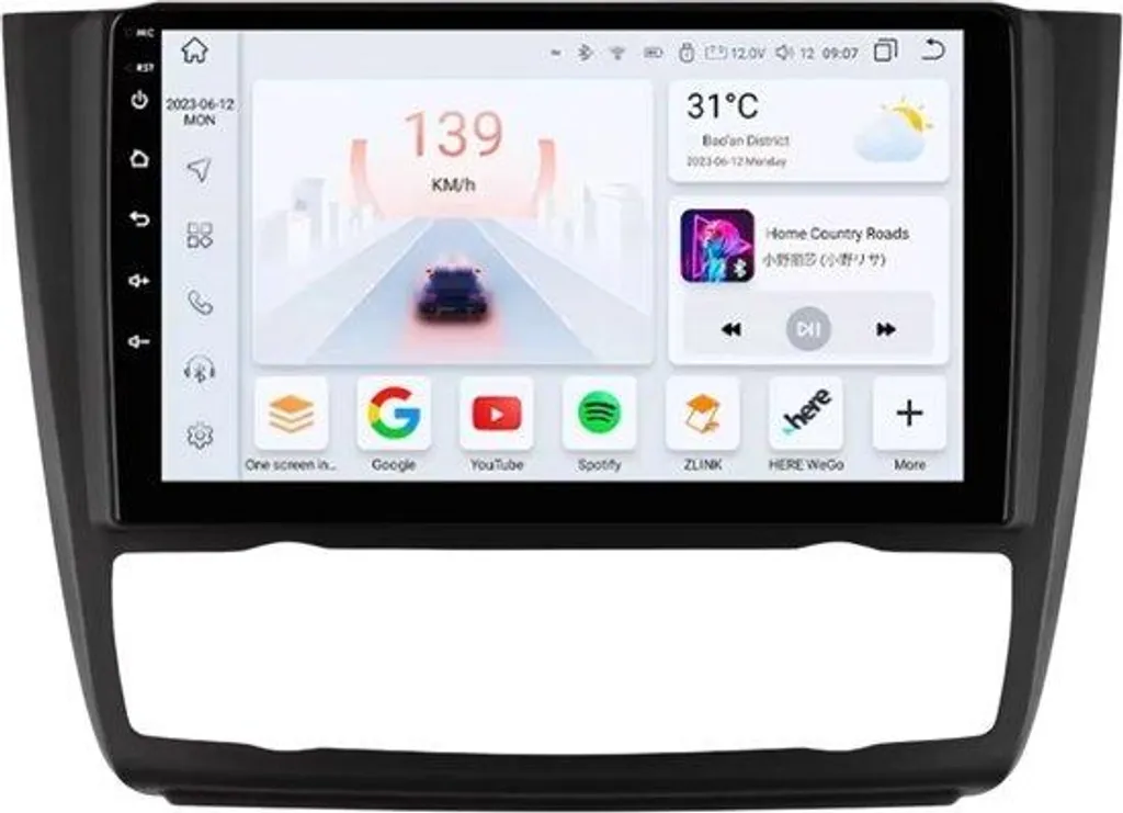 Système de Navigation GPS Android pour BMW Série 1 E87 E81 Bluetooth 3Go