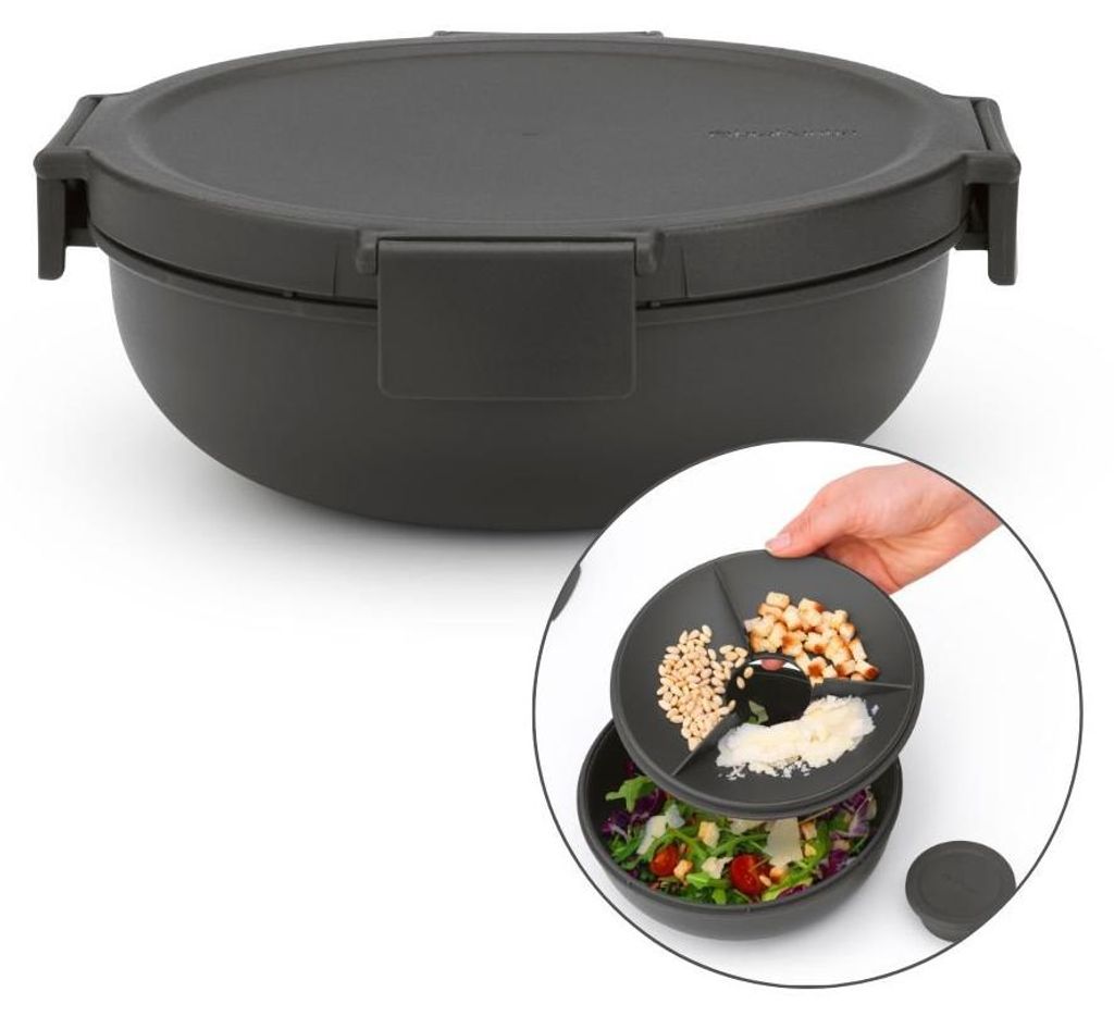 Brabantia Make & Take, Brotdose, Erwachsener, Grau, Produktbild 