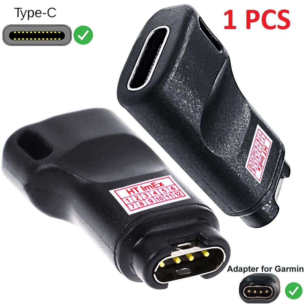 Ladeadapter Ladegerät Adapter Dock USB C buchse kompatibel für Garmin Instinct Solar
