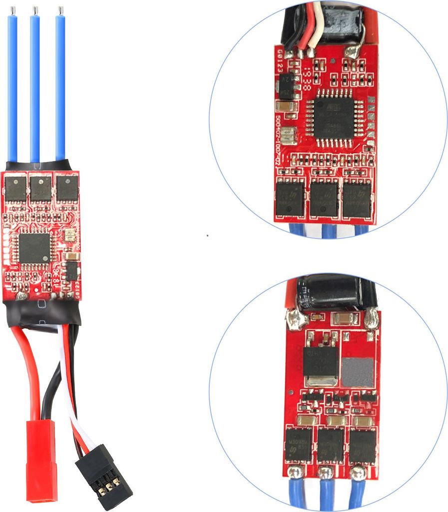 Für WLtoys K989 18A ESC 2S Brushless ESC Electric Speed Controller Kompatibel mit Kyosho Tamiya 1/24 1/28 mini Z mini Q RC Drift Car