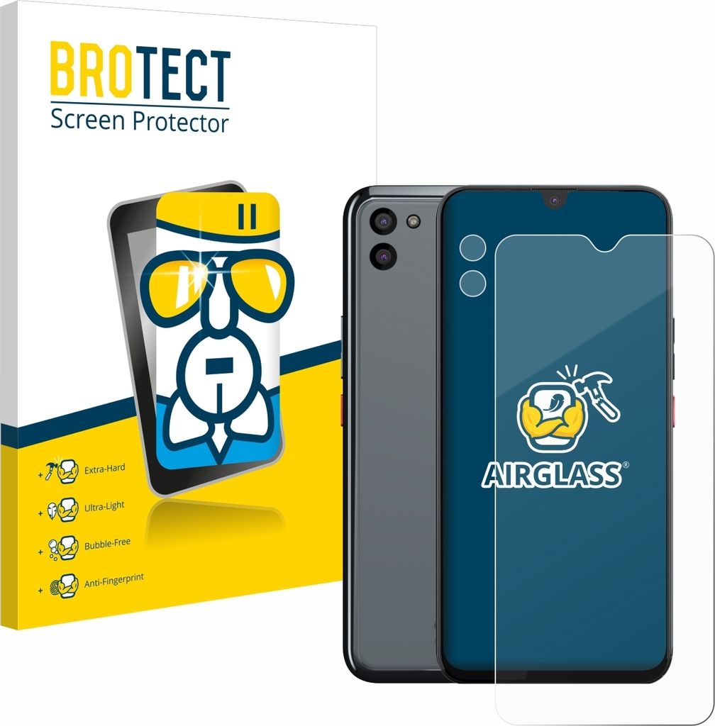 BROTECT Schutzglas für Gigaset GS5 PRO SE (Display+Kamera) Schutzfolie Panzer Folie Glas Display Schutz klar