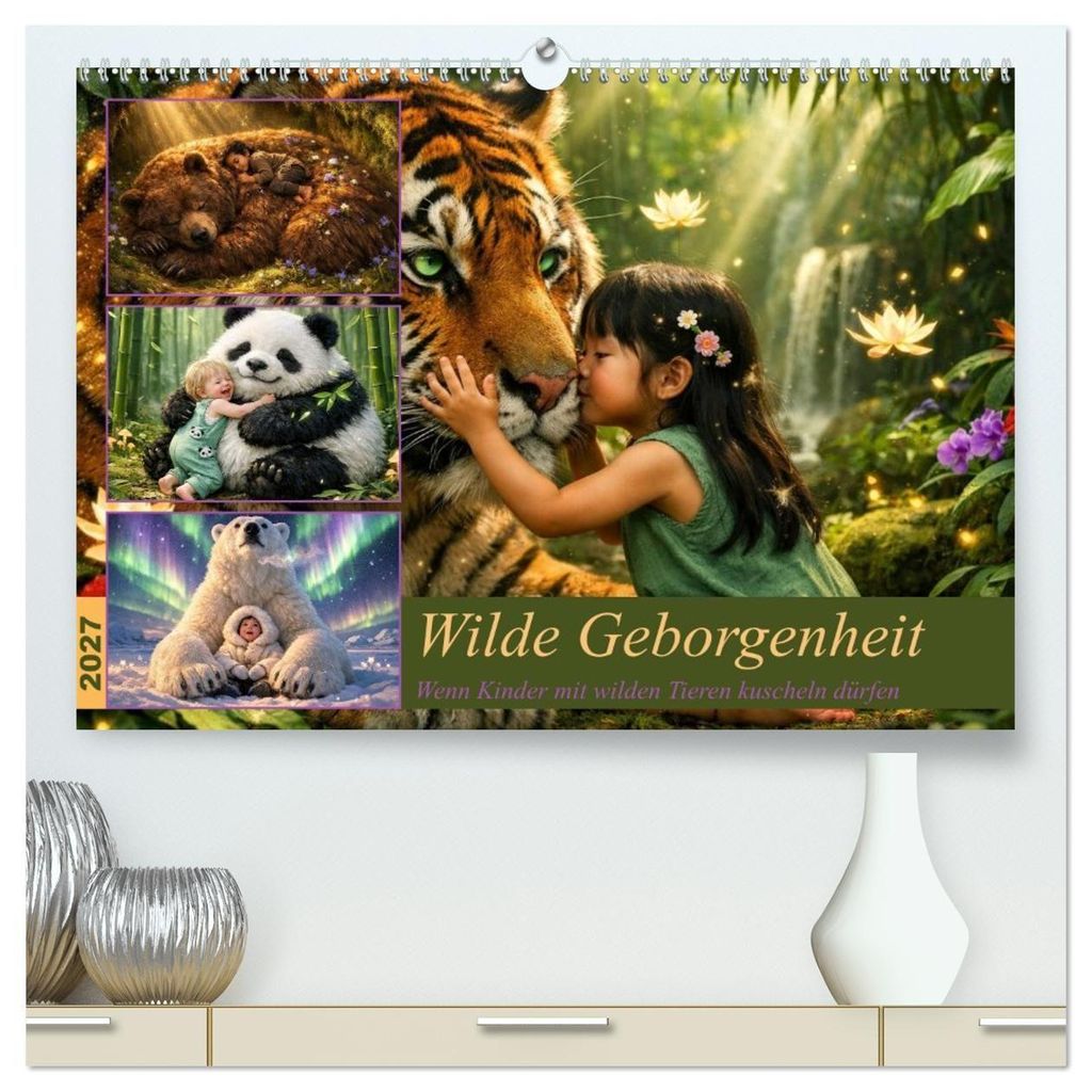 Wilde Geborgenheit (hochwertiger Premium Wandkalender 2027 DIN A2 quer), Kunstdruck in Hochglanz