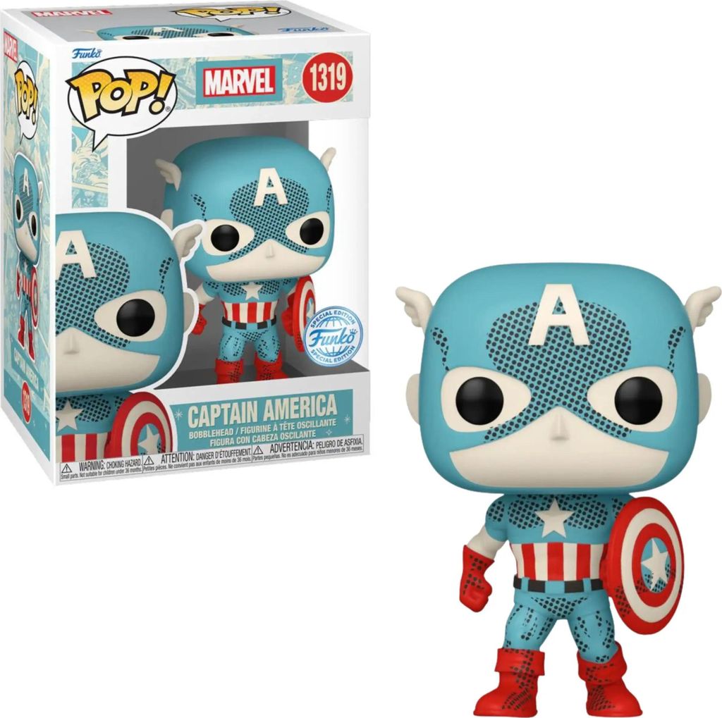 Funko Pop! Marvel: Retro Reimagined - Captain America #1319