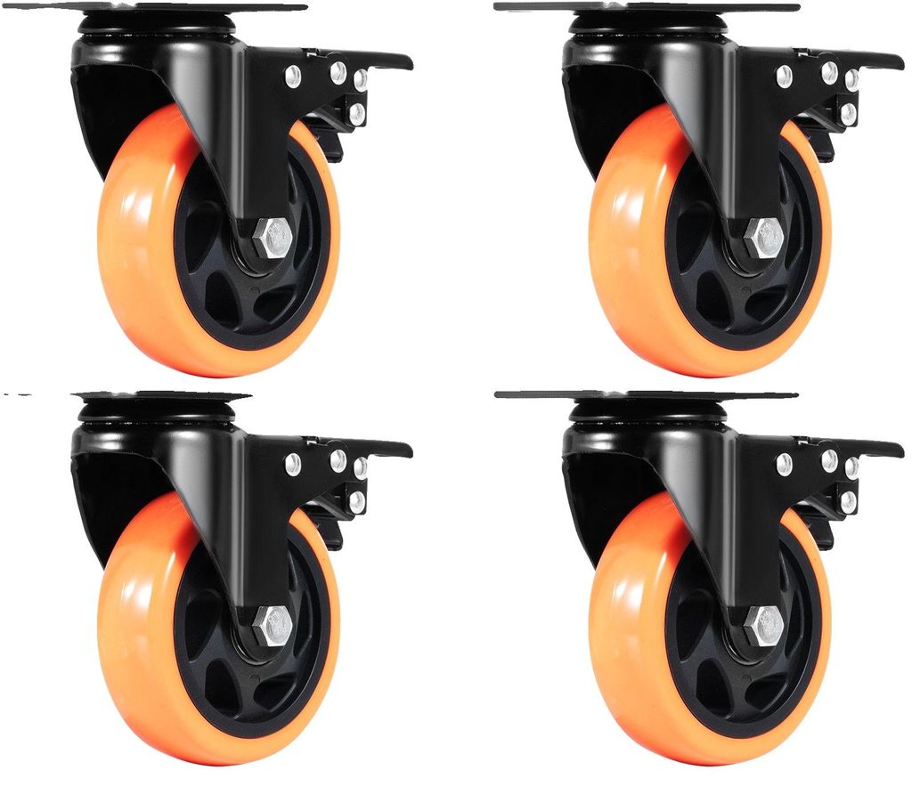 Roulettes de meuble VEVOR Lot de 4 roulettes pivotantes en Image du produit 