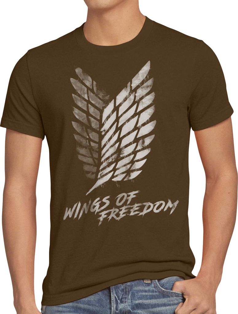 A.N.T. Wings of Freedom Herren T-Shirt aot attack aufklärungstruppe on titan
