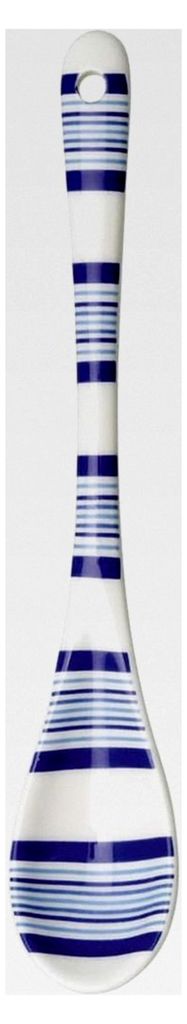 Teelöffel Zuckerlöffel Helen blau gestreift Porzellan 15,5 cm