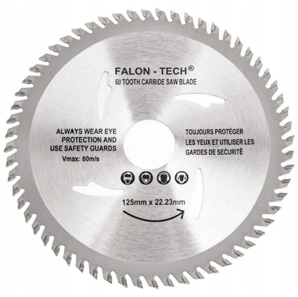 Lame de scie circulaire 125mm pour meuleuse bois à 60 dents de Widia