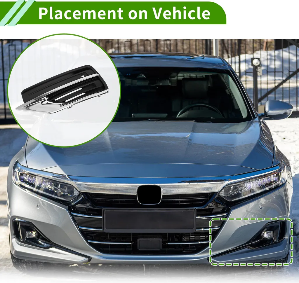 Insert de calandre inférieure pour phare antibrouillard Volvo XC90 ABS - 4