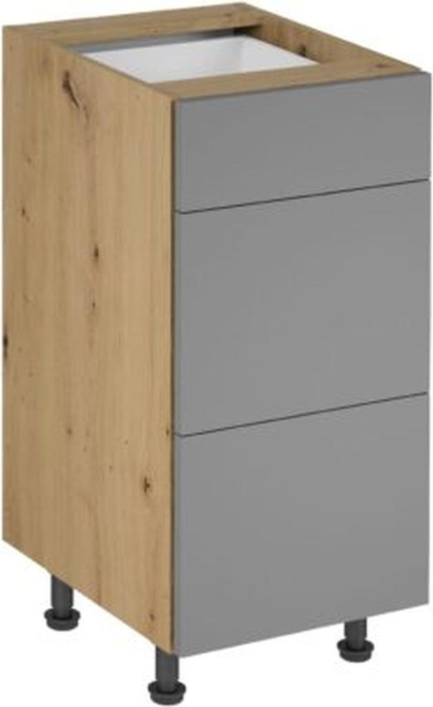 Schubladenschrank Kommode Küchenunterschrank 3 Schubladen Küchenschrank