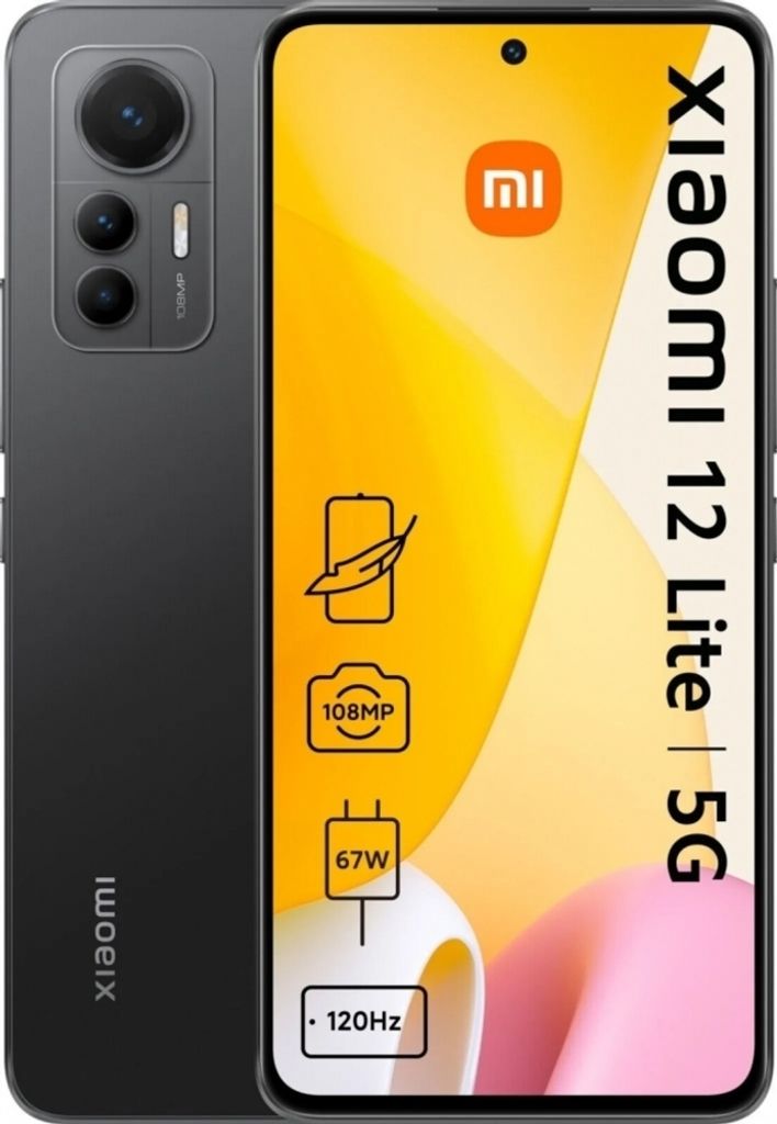 Xiaomi 12 lite Dual Sim 8+256GB Nero Immagine del prodotto 