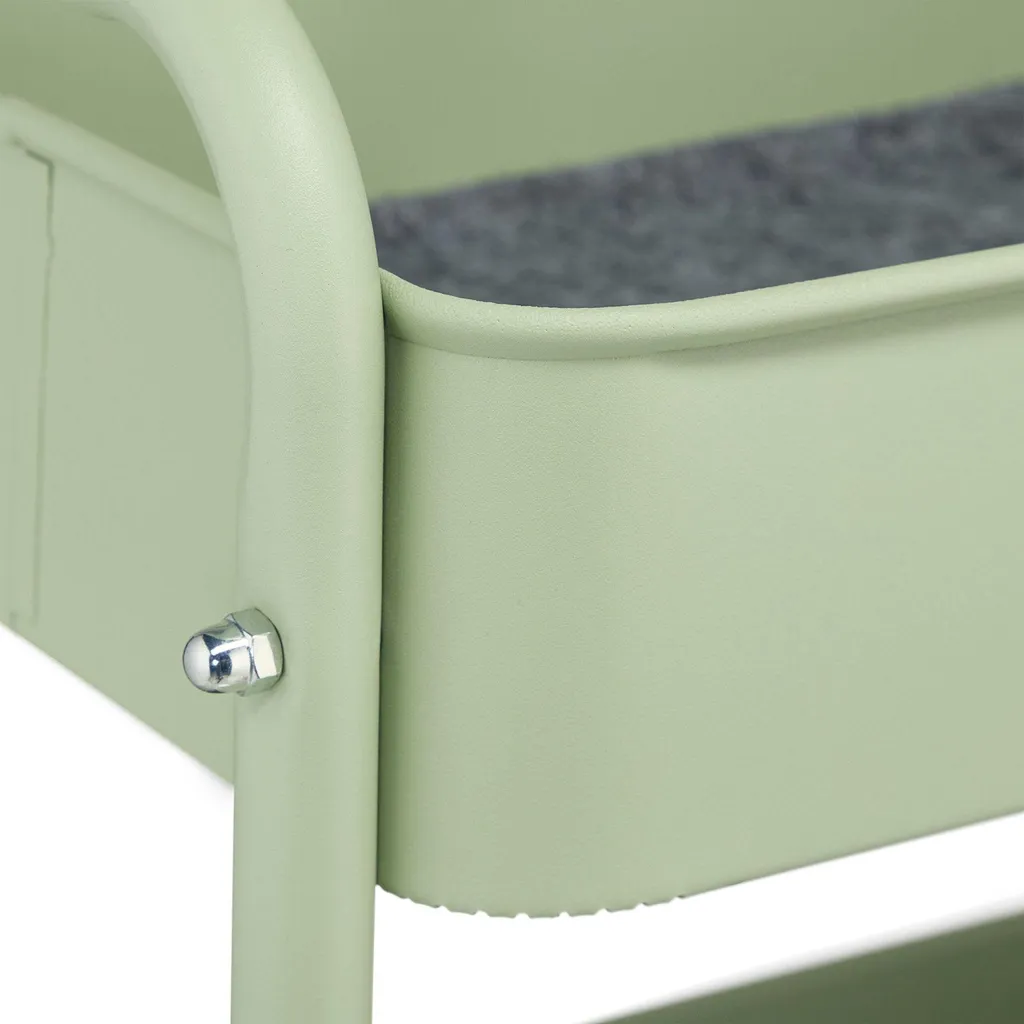 Chariot à 3 étagères compact pour optimiser les petits espaces bureau