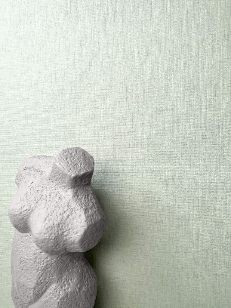NEWROOM Tapete Grün Vliestapete Unifarbe - Edle Farben Uni Mint Struktur Textil Unitapete Strukturtapete