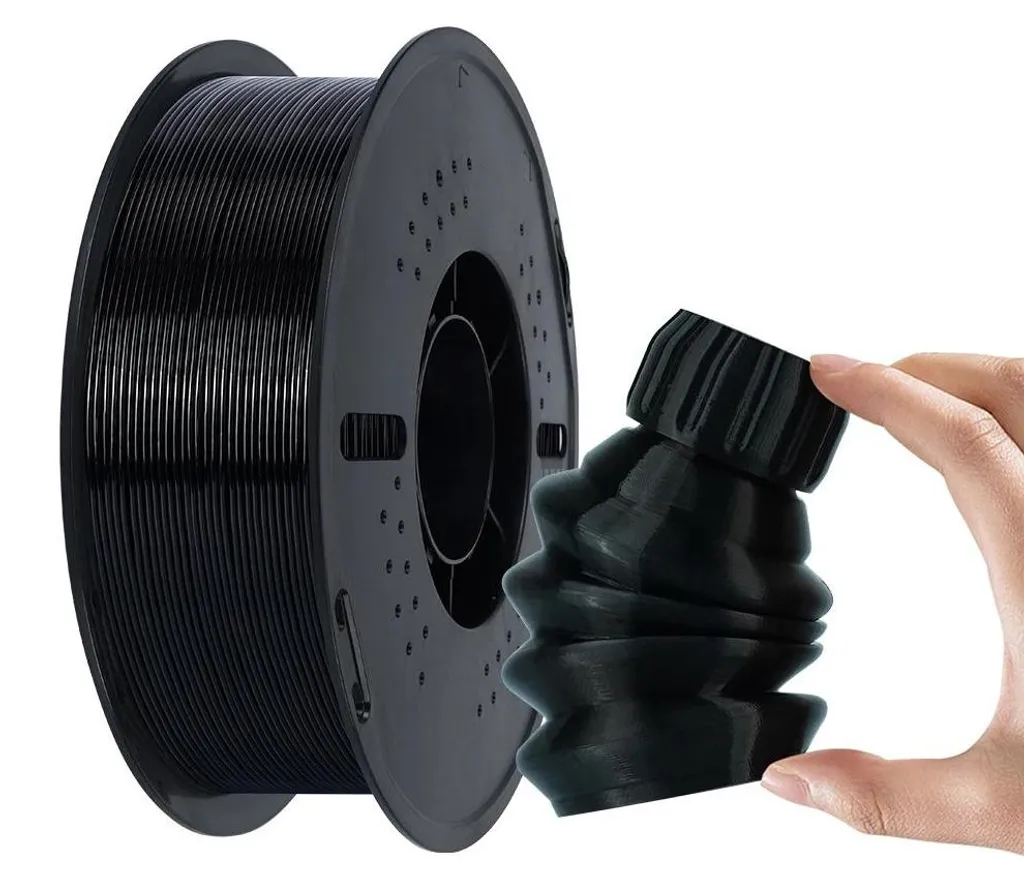 Filament Carbone 1.75mm pour Imprimante 3D - Bobine 1kg Noir Intense