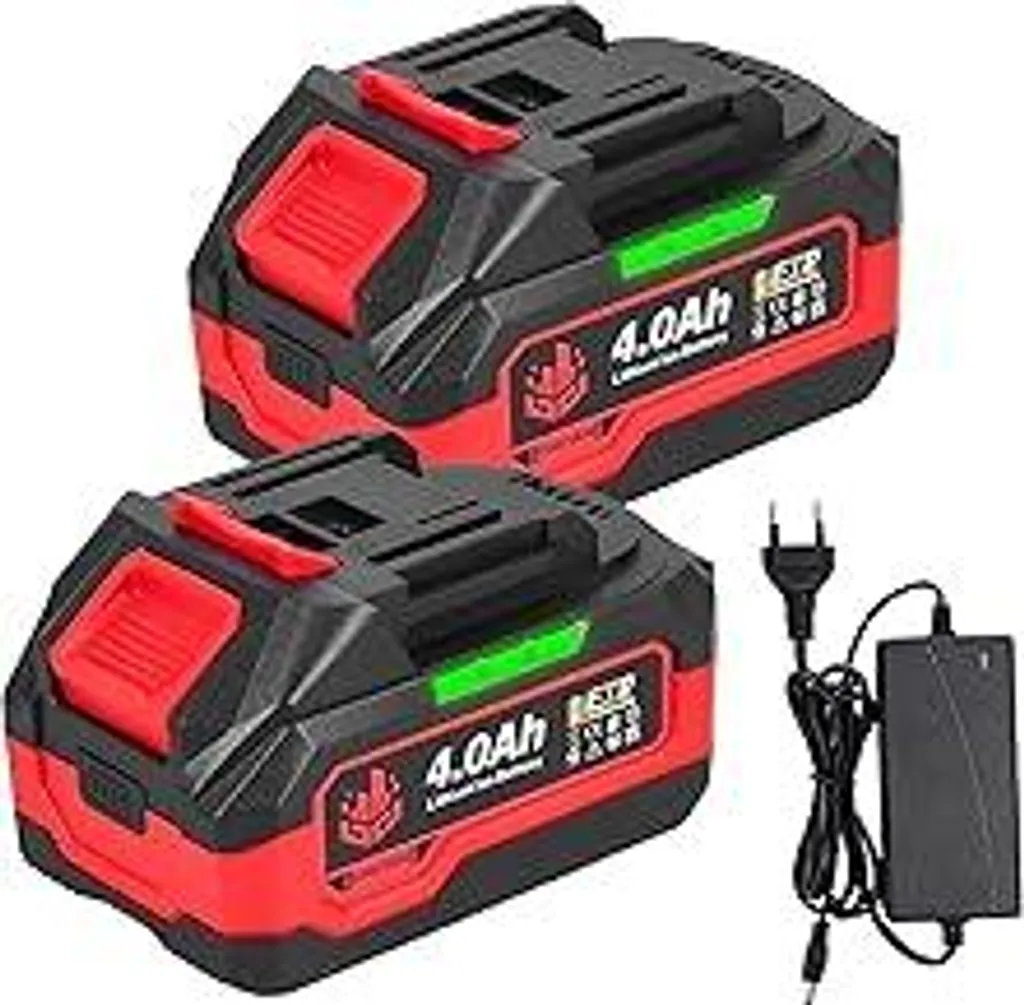 Batterie ONEVAN 20V 4000mAh: Kit 2 Pile Litio + Caricabatterie Rapido