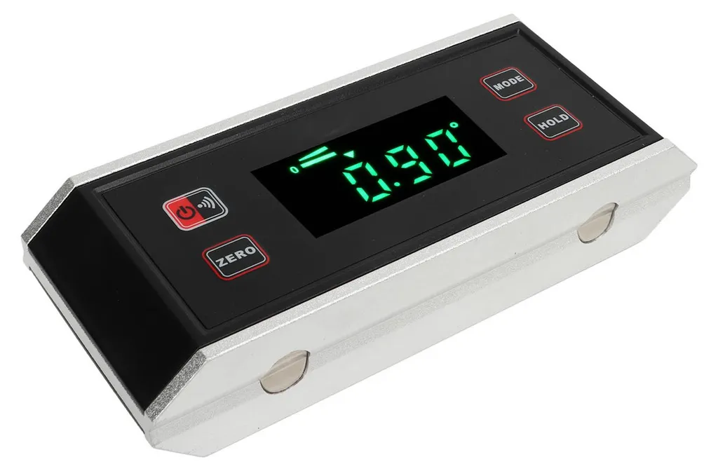 Inclinomètre à écran rétroéclairé et base magnétique, Équerre LCD - 7