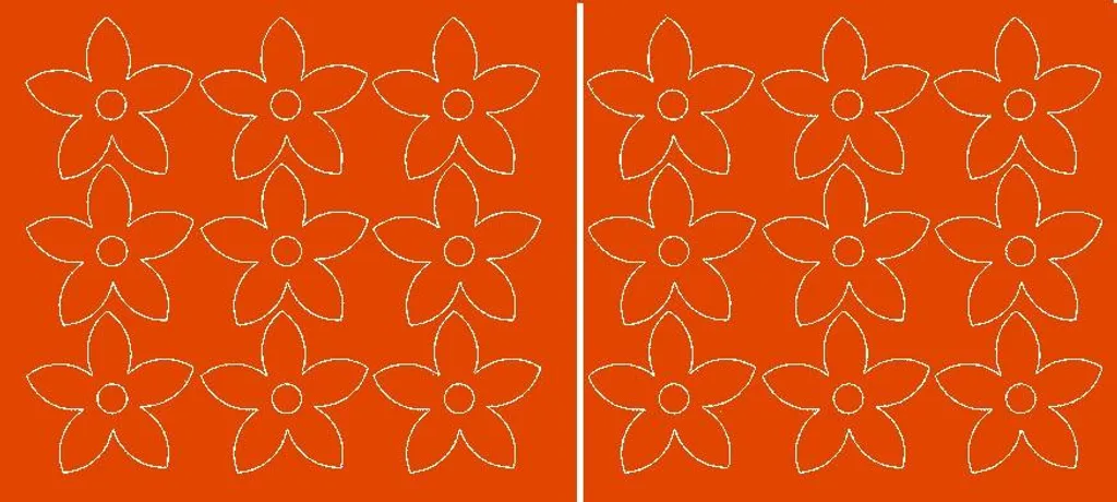 Adesivi Murali Fiori Arancione Brillante - 18 Pezzi Decorazione Casa