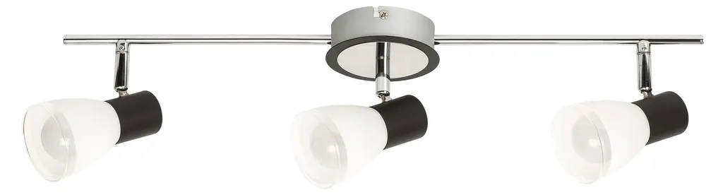 Rabalux 5978 Ati Projecteur de plafond 3 spots E14 noir et blanc 56cm