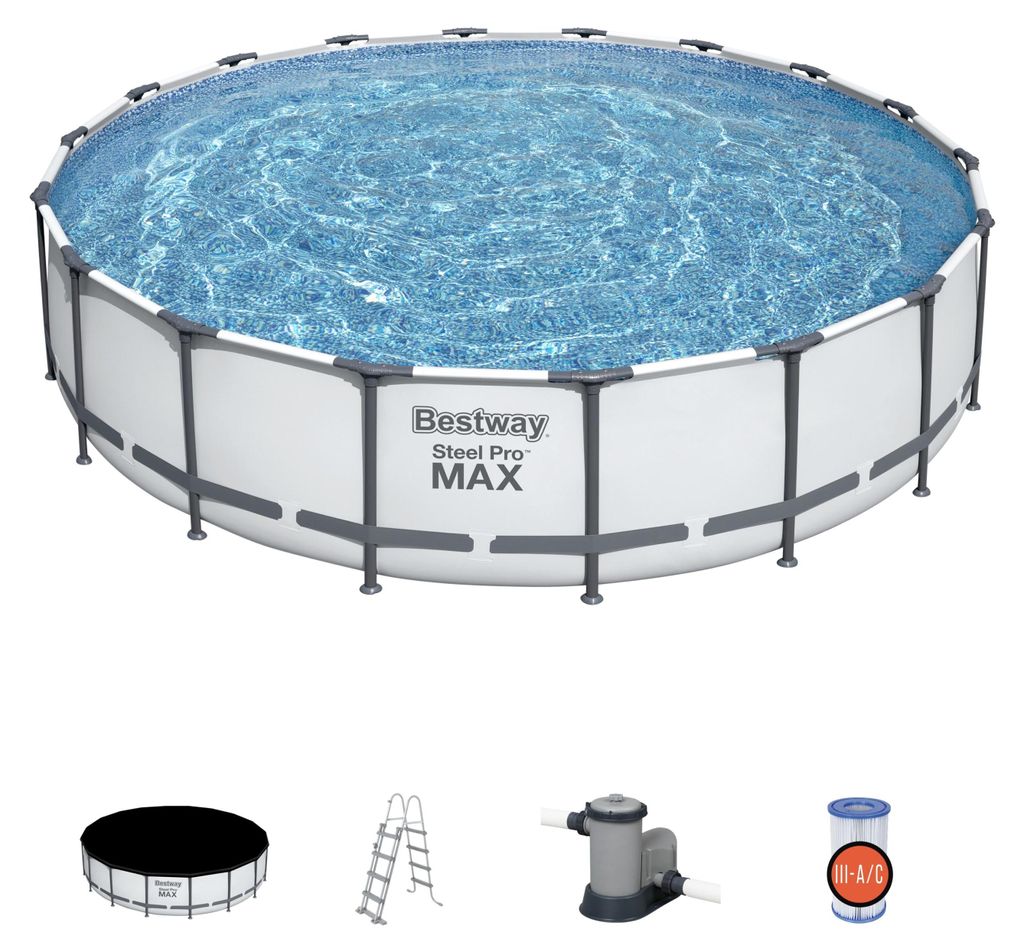 Piscina fuoriterra tonda 549x122H Steel Pro Max Bestway Immagine del prodotto 