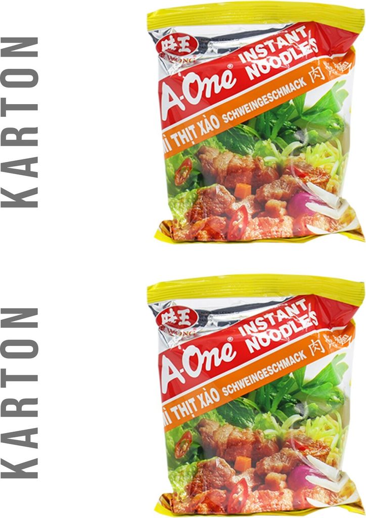 A-One Instantnudeln Schwein Geschmack 60x85g