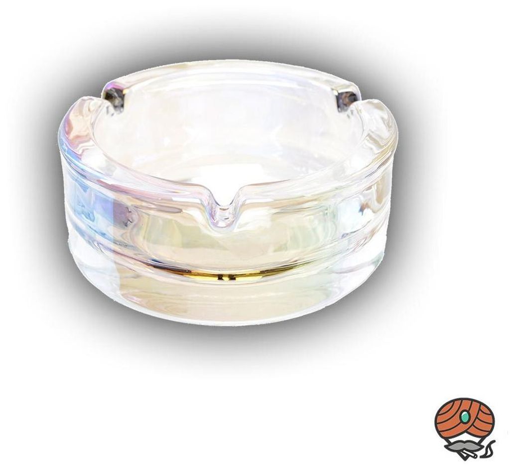 Atomic Glas-Aschenbecher Plated Pearl, Ø 8,5 cm, Perlmutt farbig
