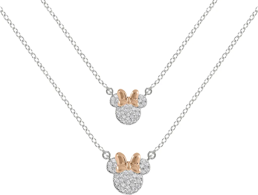 Collier Minnie Mouse Disney mère et fille - Bijoux hypoallergéniques