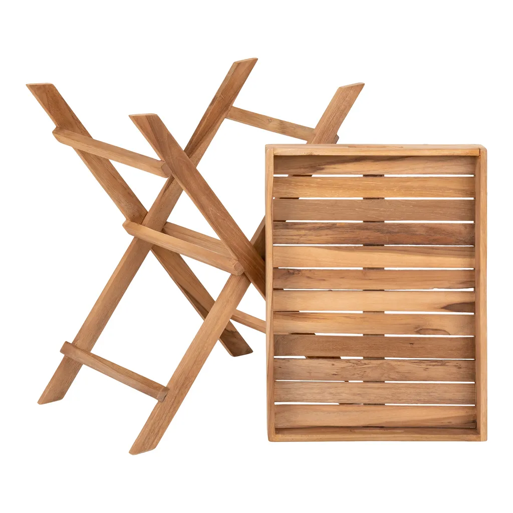 Plateau de Table pour Accoudoir de Canapé Ronda - Support Teck Stable - 2
