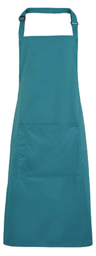 Premier Workwear PR154 | Colours Bib Apron With Pocket - 72 x 86 cm - Waschbar bis 60 - Farbe: Teal (ca. Pantone 3155) - Größe: 72 x 86 cm
