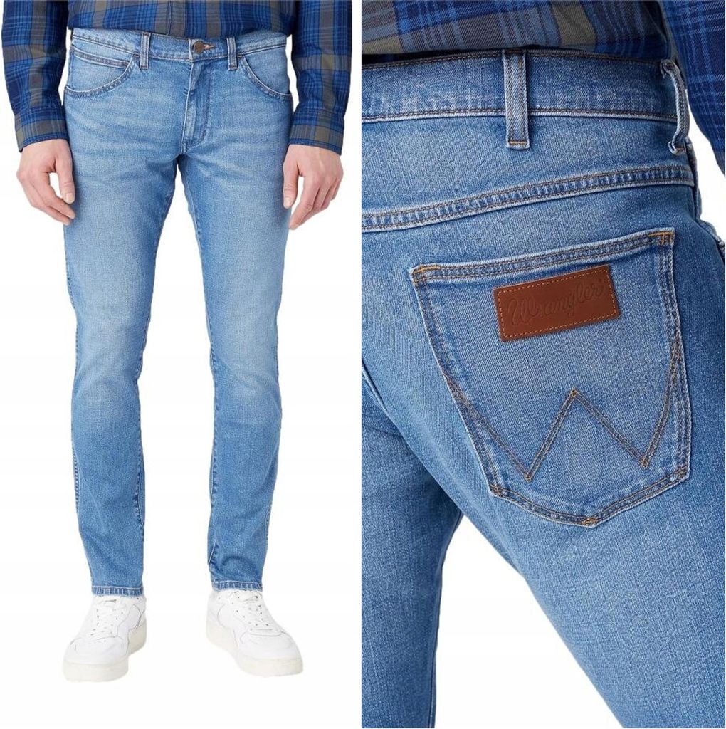 Wrangler BRYSON SKINNY Halt SKINNY BLUE DENIM W36 L32