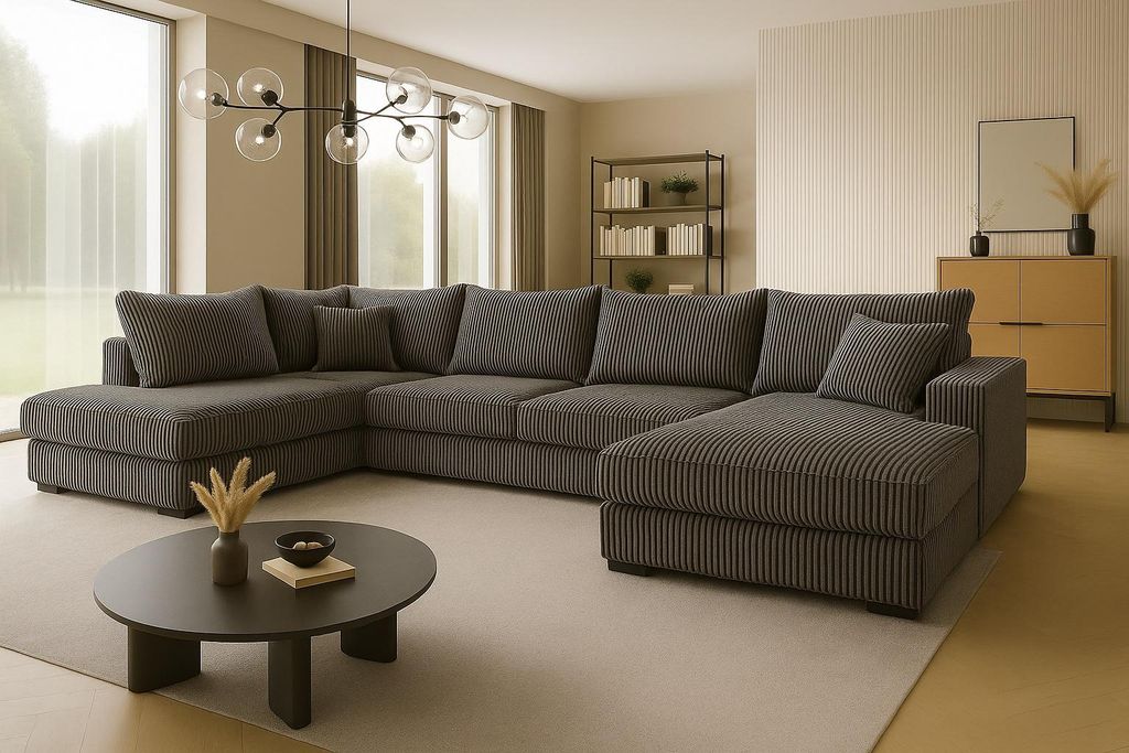 Ecksofa FABIO 328x182 cm mit Schlaffunktion, Produktbild 