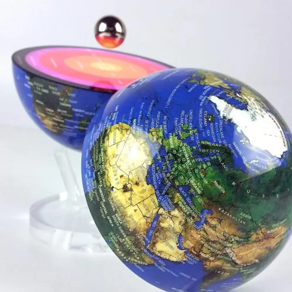 Globe en lévitation 2 en 1 COREGLOBE - Mappemonde rotative à LED 20cm