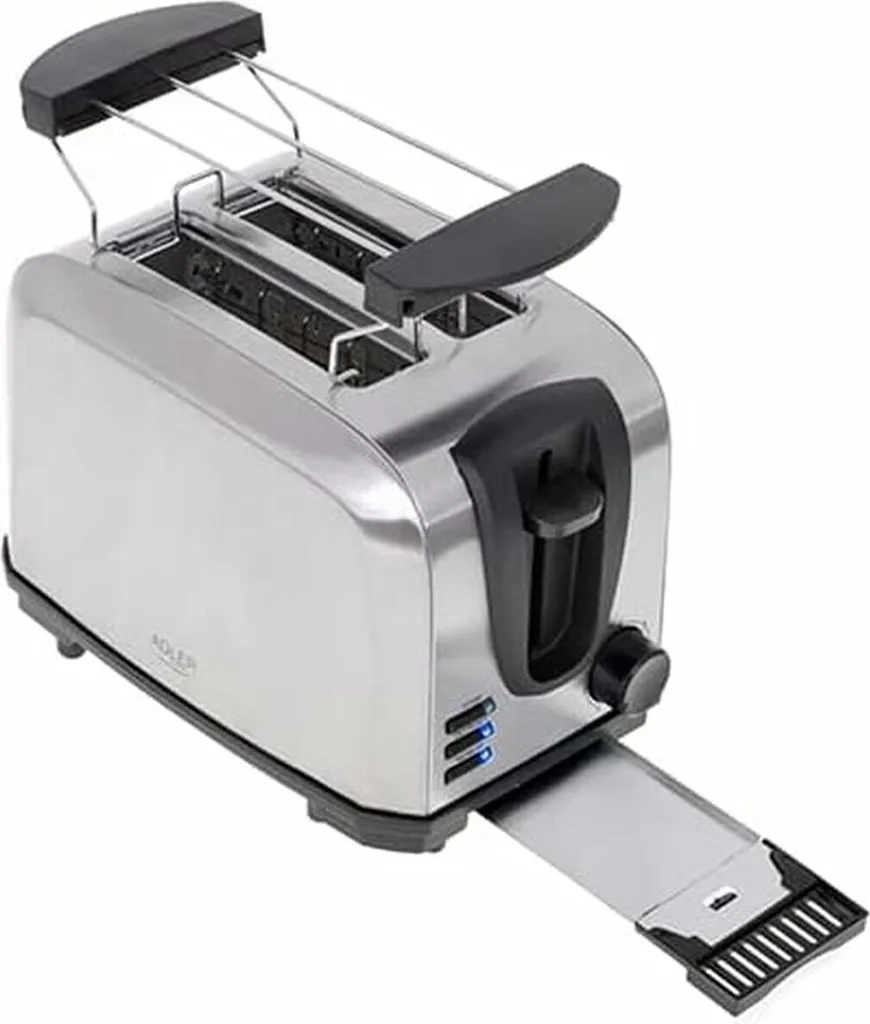 Tostapane Veloce Adler AD 3222 1000W - 2 Scomparti e Scalda Panini
