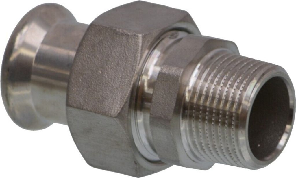 VSH XPress Edelstahl R2735, Durchgangsverschraubung I/AG, 35 mm x 1 1/4"