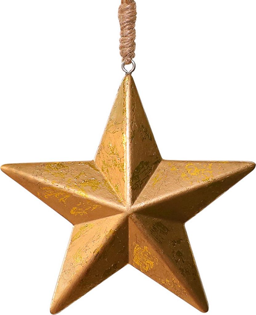 Rustikaler Weihnachtsbaumschmuck aus Holz: Eichel/Stern zum Aufhängen, Waldmotiv, Weihnachtsdeko für Baum, Kamin oder Landhausstil