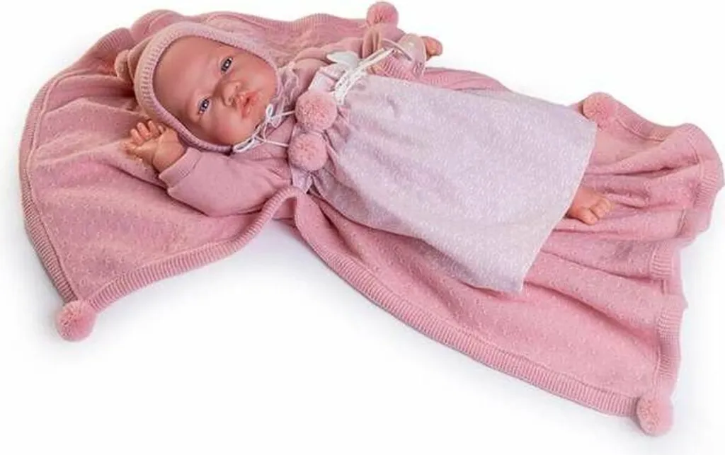 Muñecas Antonio Juan Poupée Froad avec Jupe Rose - Poupée de 42 cm
