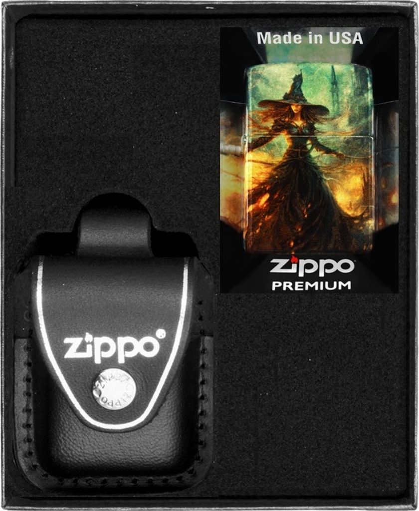 ZIPPO Feuerzeug-Set WITCH DESIGN Geschenk No3