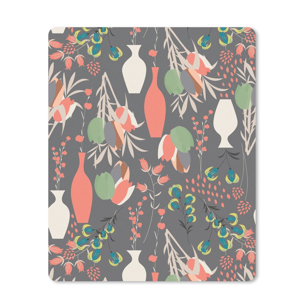 MuchoWow® Mauspad Mousepad Blumenstrauß - Blumen - Muster Produktbild 