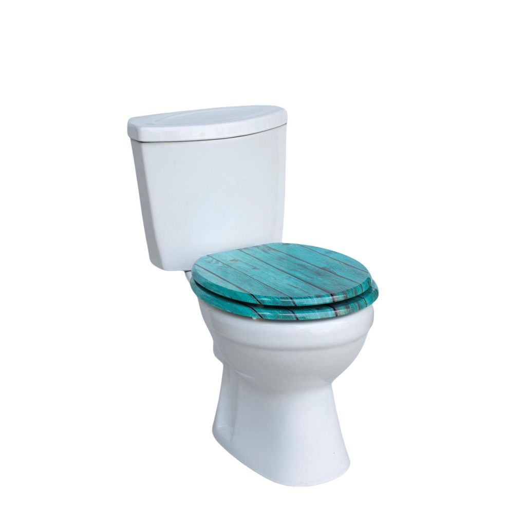 WC-Sitz mit Absenkautomatik,MDF Holzkern,Toilettensitz