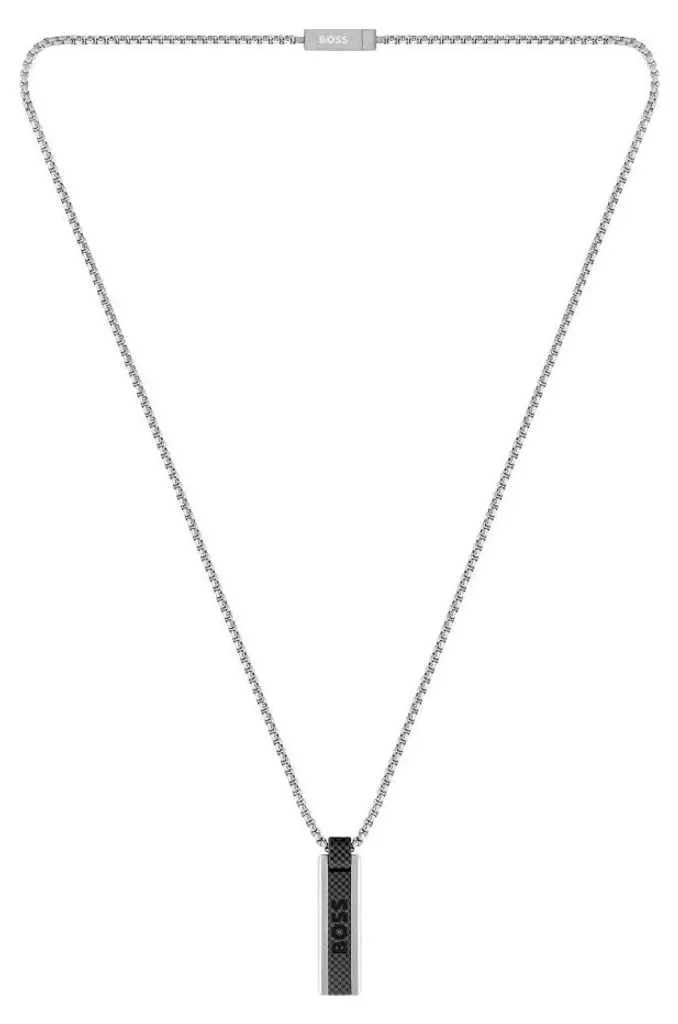 Collier homme en acier pendentif Sakis 1580365 - Bijou moderne robuste