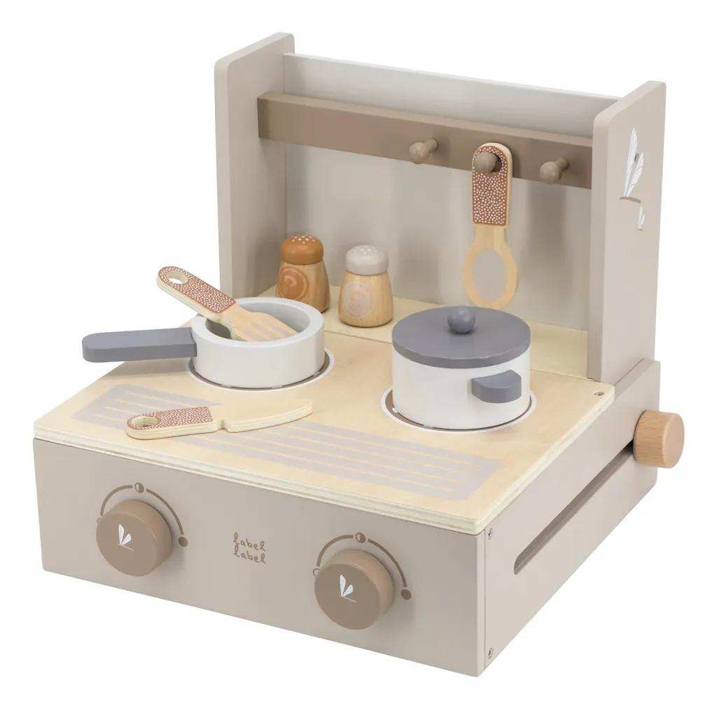 Set de cuisson enfant Label Label Nougat Bois pour cuisine miniature