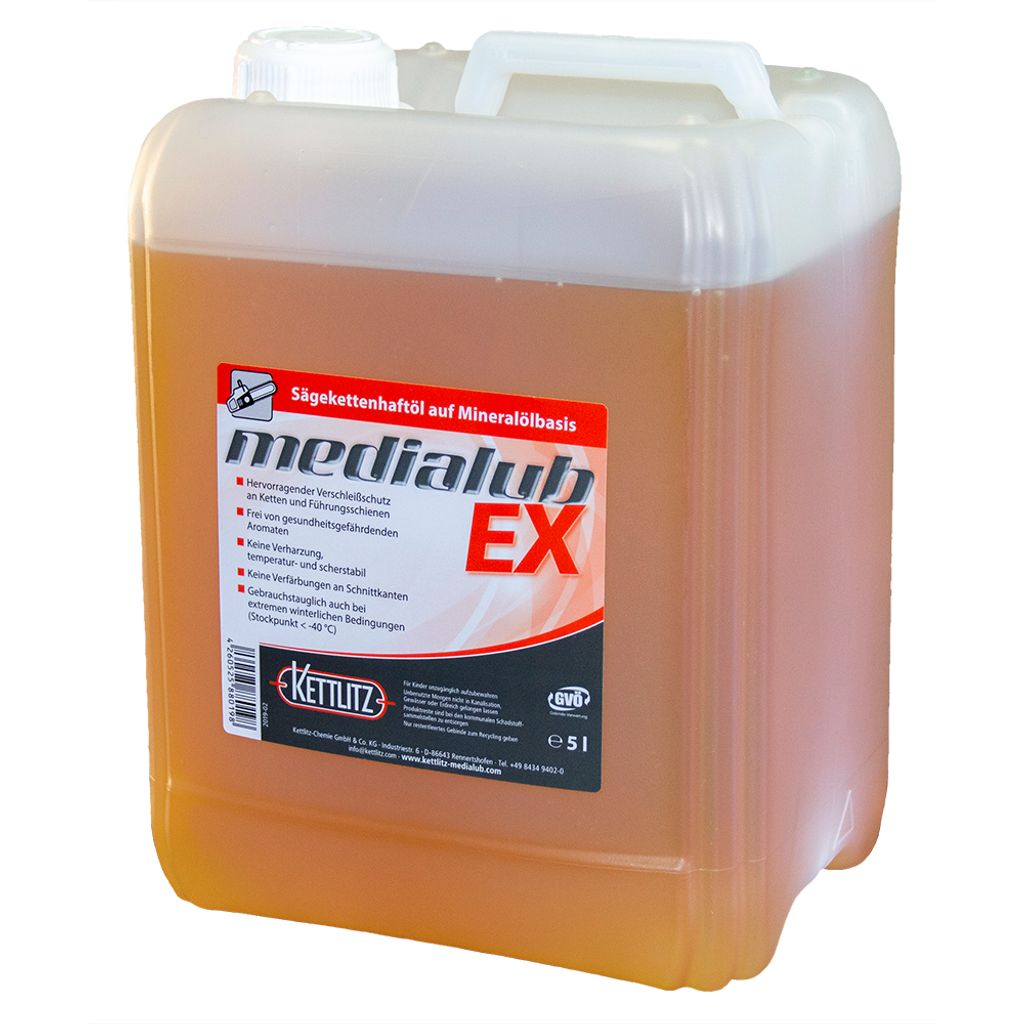 KETTLITZ-Medialub EX Hochleistungs Sägekettenöl 5 Liter Kanister