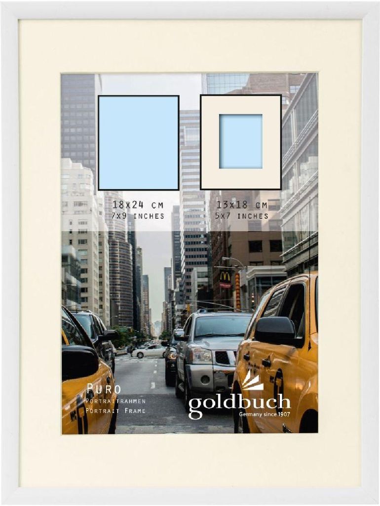 Goldbuch Bilderrahmen Puro weiß 18x24 cm