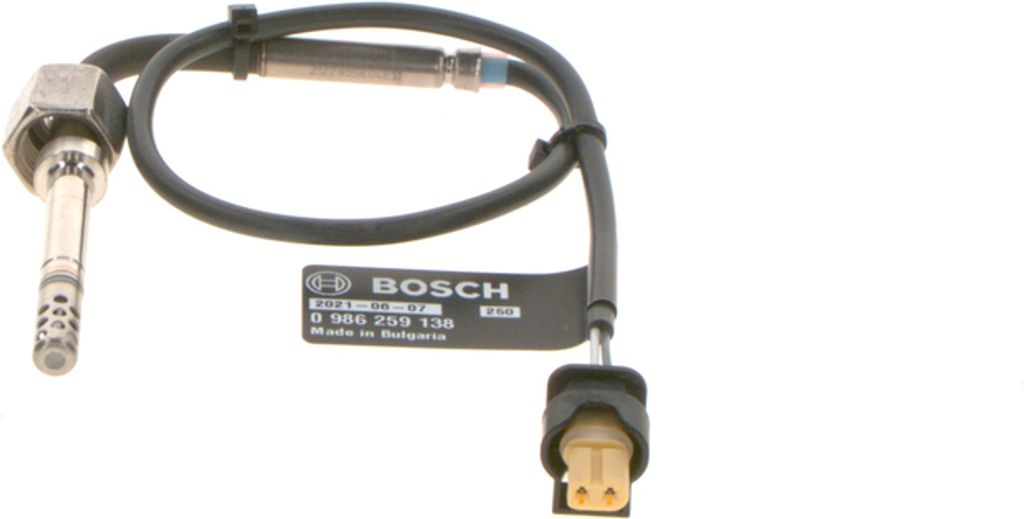 BOSCH 0 986 259 138 - OE A 007 153 75 28 Abgastemperatursensor für Sprinter (W906), Sprinter (W909), Viano (W639), Vito (W639), E-Klasse (W211)