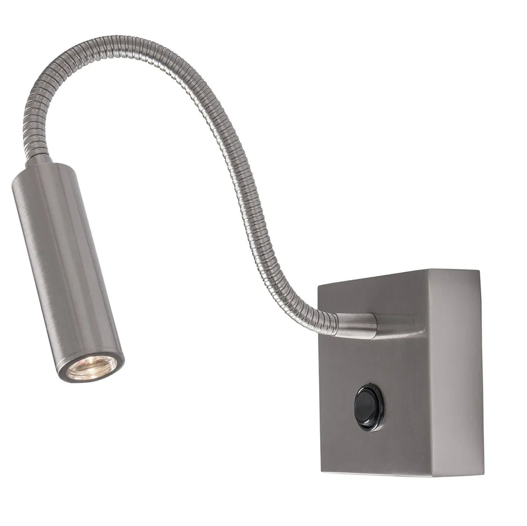 Liseuse LED murale Madison 3W chrome avec bras orientable haute qualité - 2