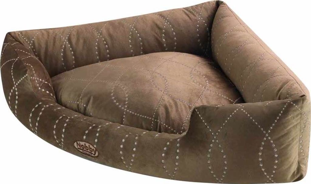 Nobby Komfort Eckbett "CENO" braun 60 x 60 x 17 cm