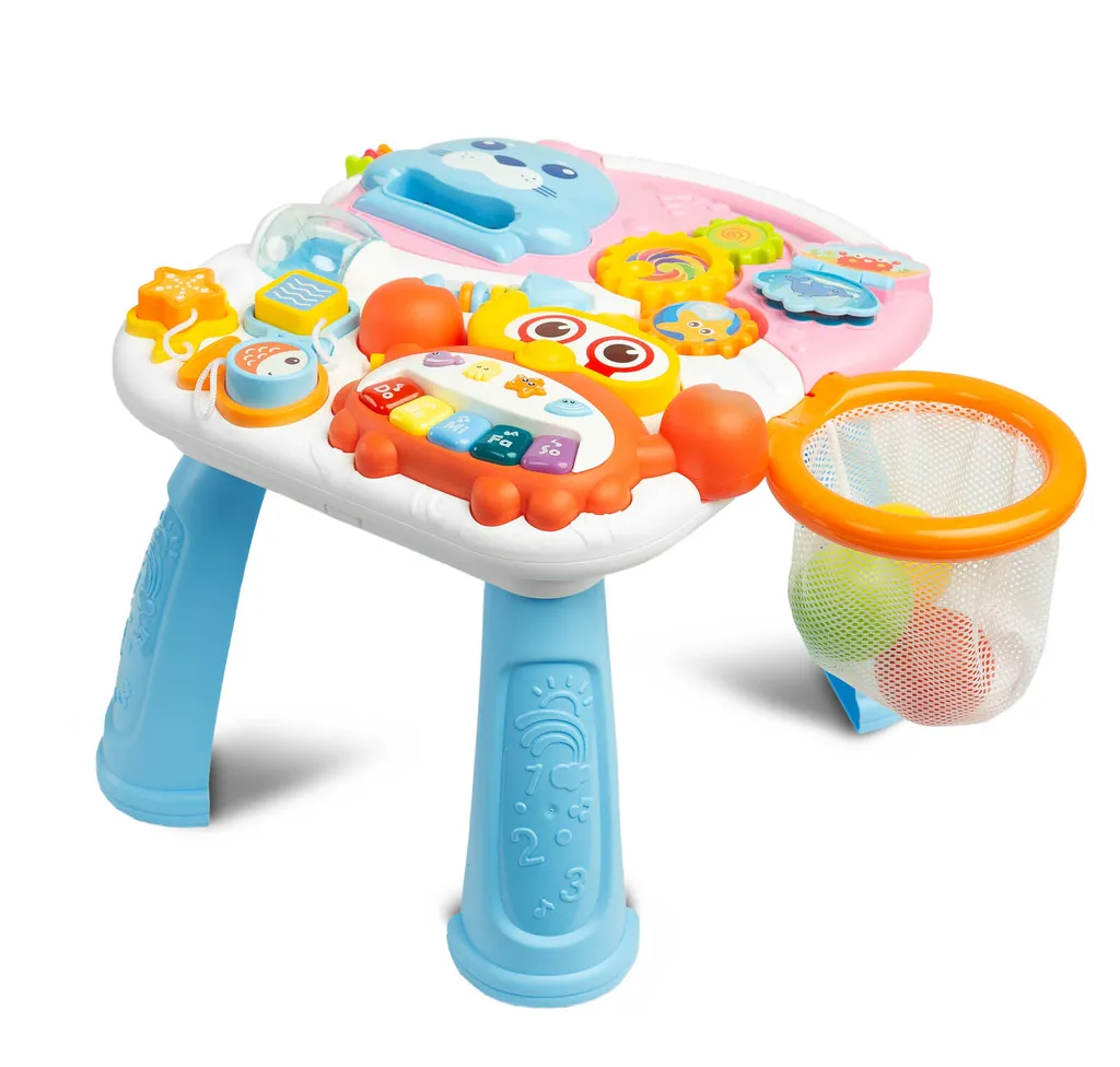 Pousseur bébé interactif TOYZ rose 2en1 table activités modulable - 6