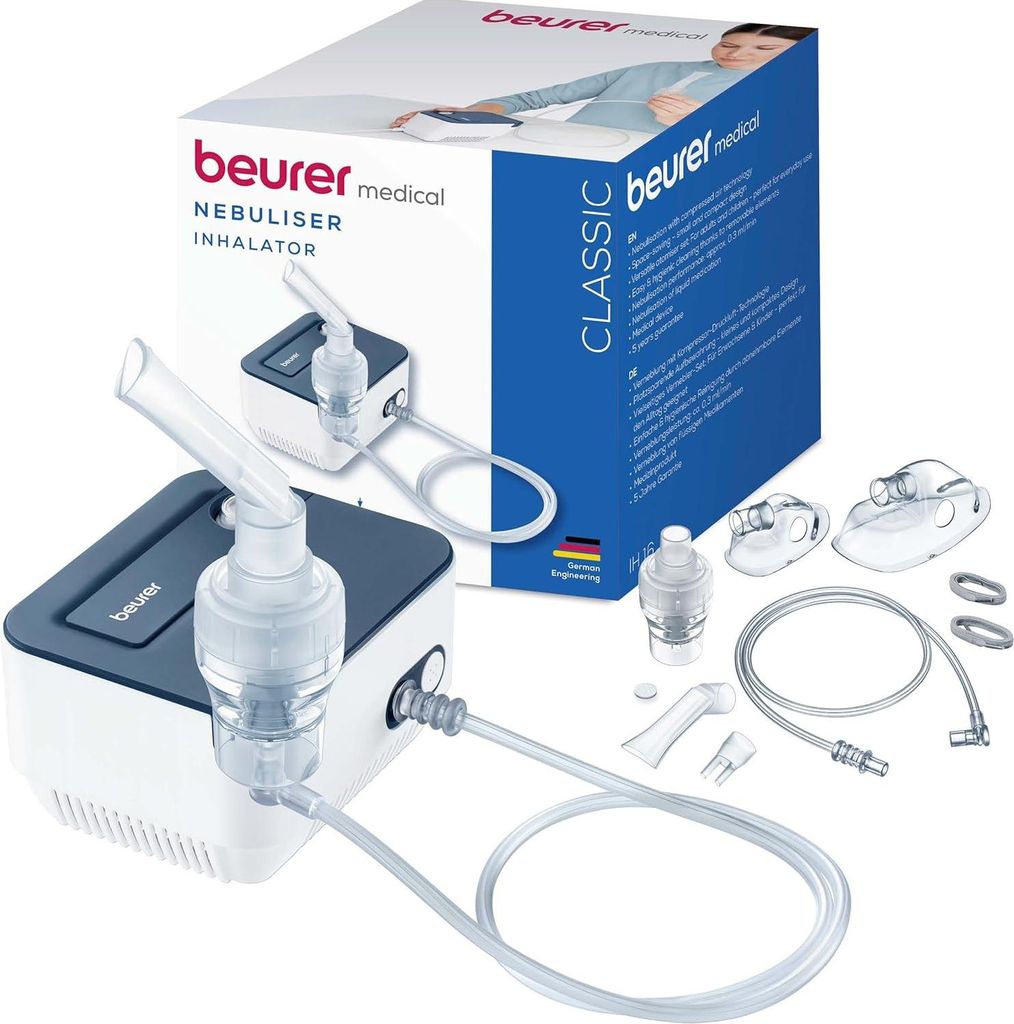 BEURER Inalatore rete 0,35-0,8 bar 0,3 ml/min Funzione di Immagine del prodotto 