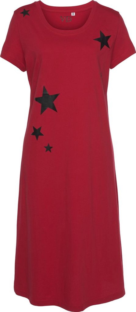 Vivance Dreams Nachthemd rot-schwarz Größe 44/46 Produktbild 