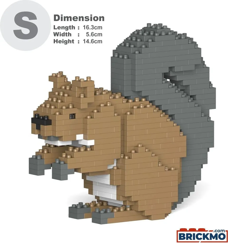 JEKCA Bricks Écureuil 01 ST19ML29 - Jeu de Construction Blocs Sculptures