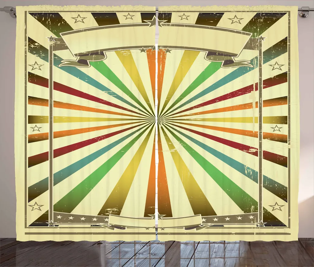 Tenda Multicolore Soggiorno ABAKUHAUS 280x225 - Lavabile e Resistente